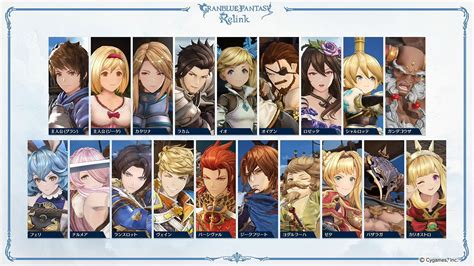 granblue relink character list|granblue fantasy relink character guide.